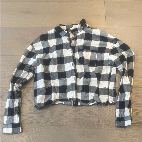 H&M Monochrome Plaid Shirt - Picture 1 of 6